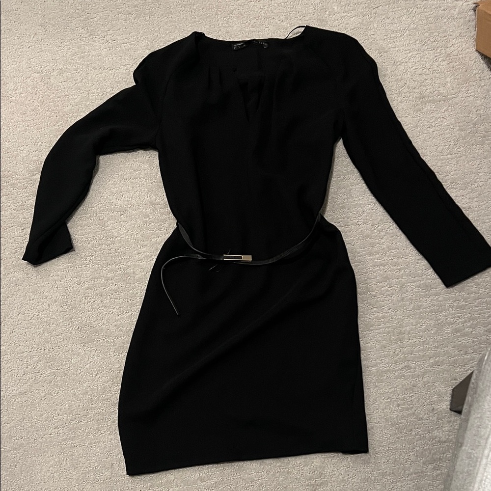 Zara Black Long Sleeve Dress